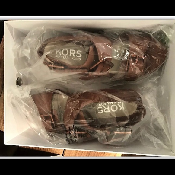 KORS MichaelKors Zoe2 Band Flatform Leather Sandal main image 6